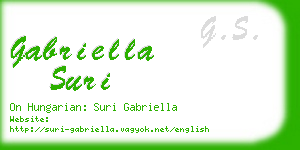 gabriella suri business card